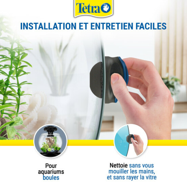 Lave-vitre aimanté Tetra Magnet Cleaner pour aquarium