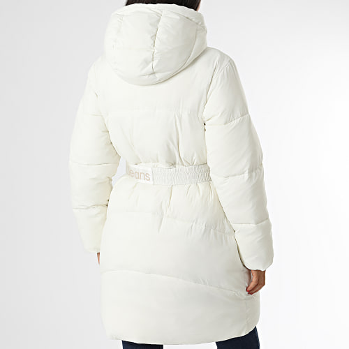 Doudoune Longue Capuche Femme 1894 Blanc