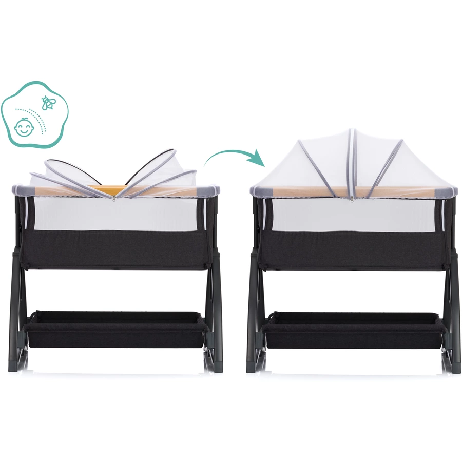 fillikid Beistellbett Scandic grau melange