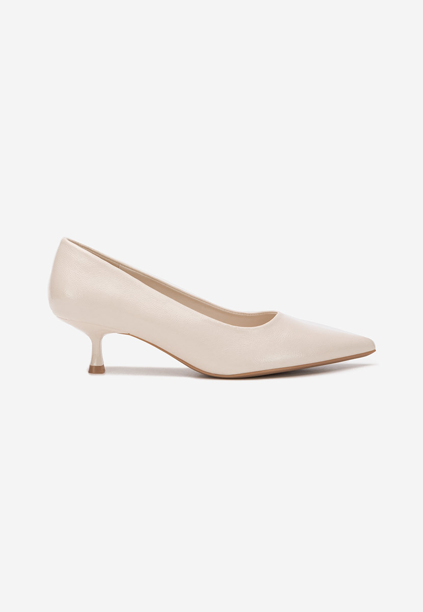 Chaussures à petit talon beige Dianela