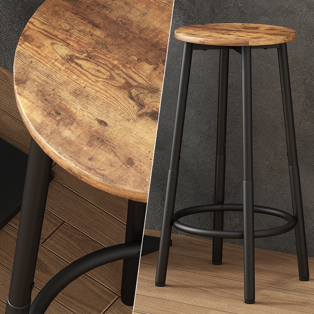 Vicco Barhocker Edmonton Eiche rustikal 31,5 x 64 cm 2er Set