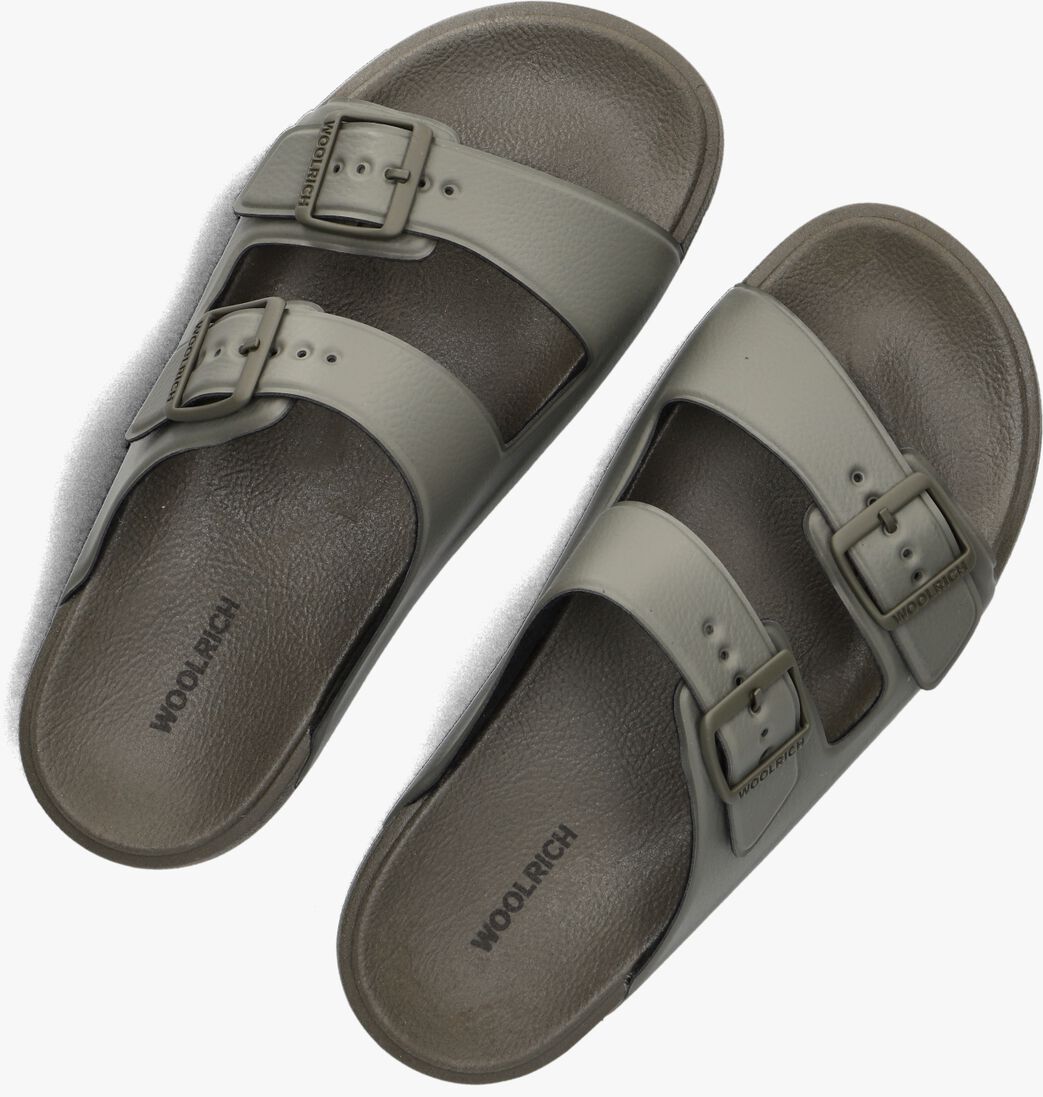 grijze woolrich slippers two bands sandal man