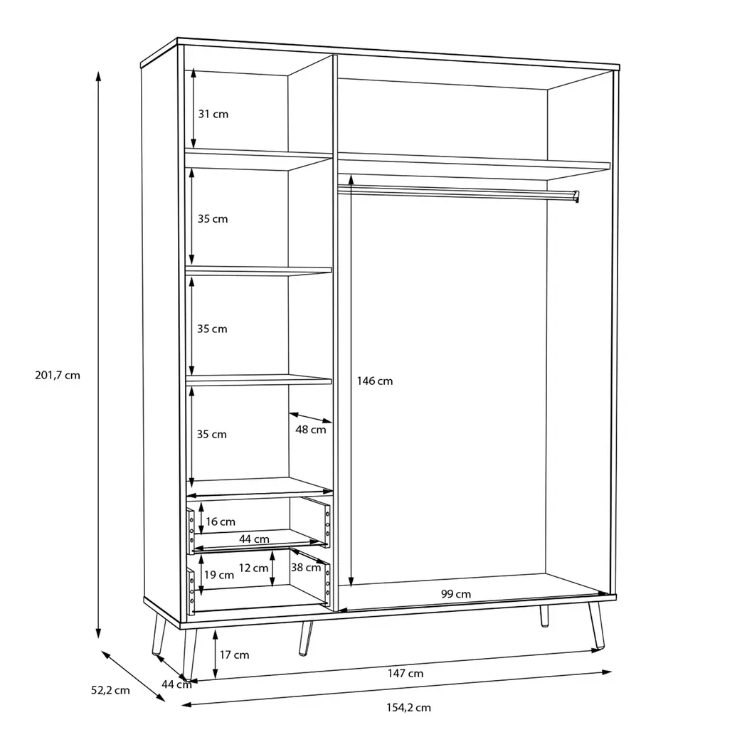 Kleiderschrank Harllson