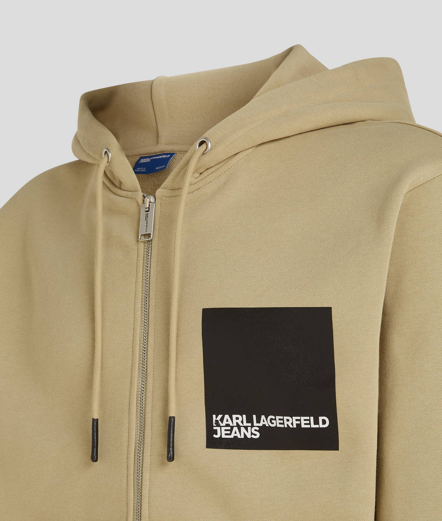 SWEAT À CAPUCHE ZIPPÉ AVEC LOGO KJL ENCADRÉ