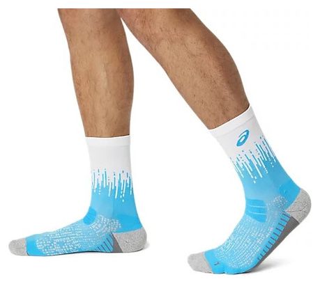 Chaussettes Asics Performance Run Crew Blanc/Bleu