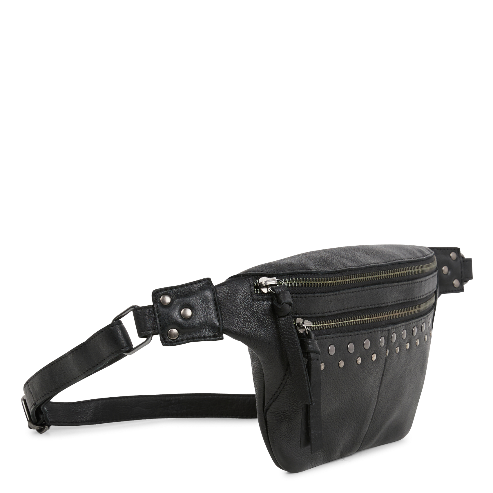 NADJA - Sac banane en cuir| Noir