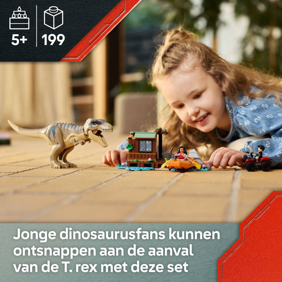 LEGO Jurassic World T.rex rivierontsnapping 76975