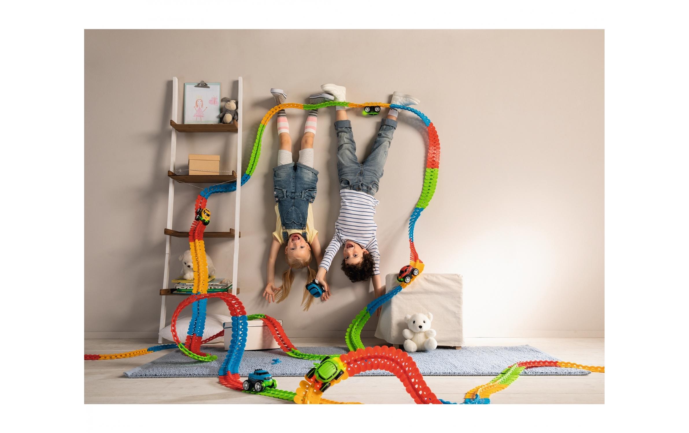 FleXtreme Discovery Starter-SetStarter-Set mit 184 Schienen-Teilen und einem Auto