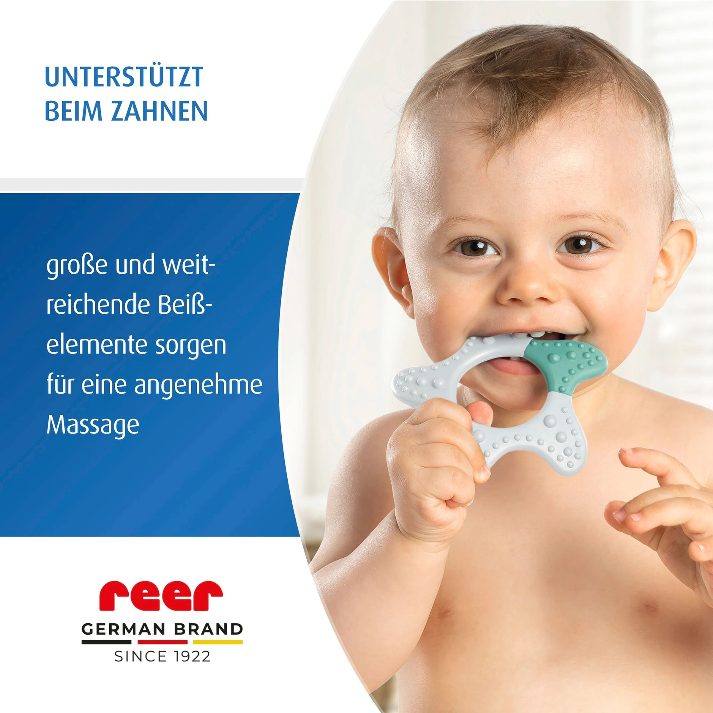 reer Beißring Stern aus Silikon