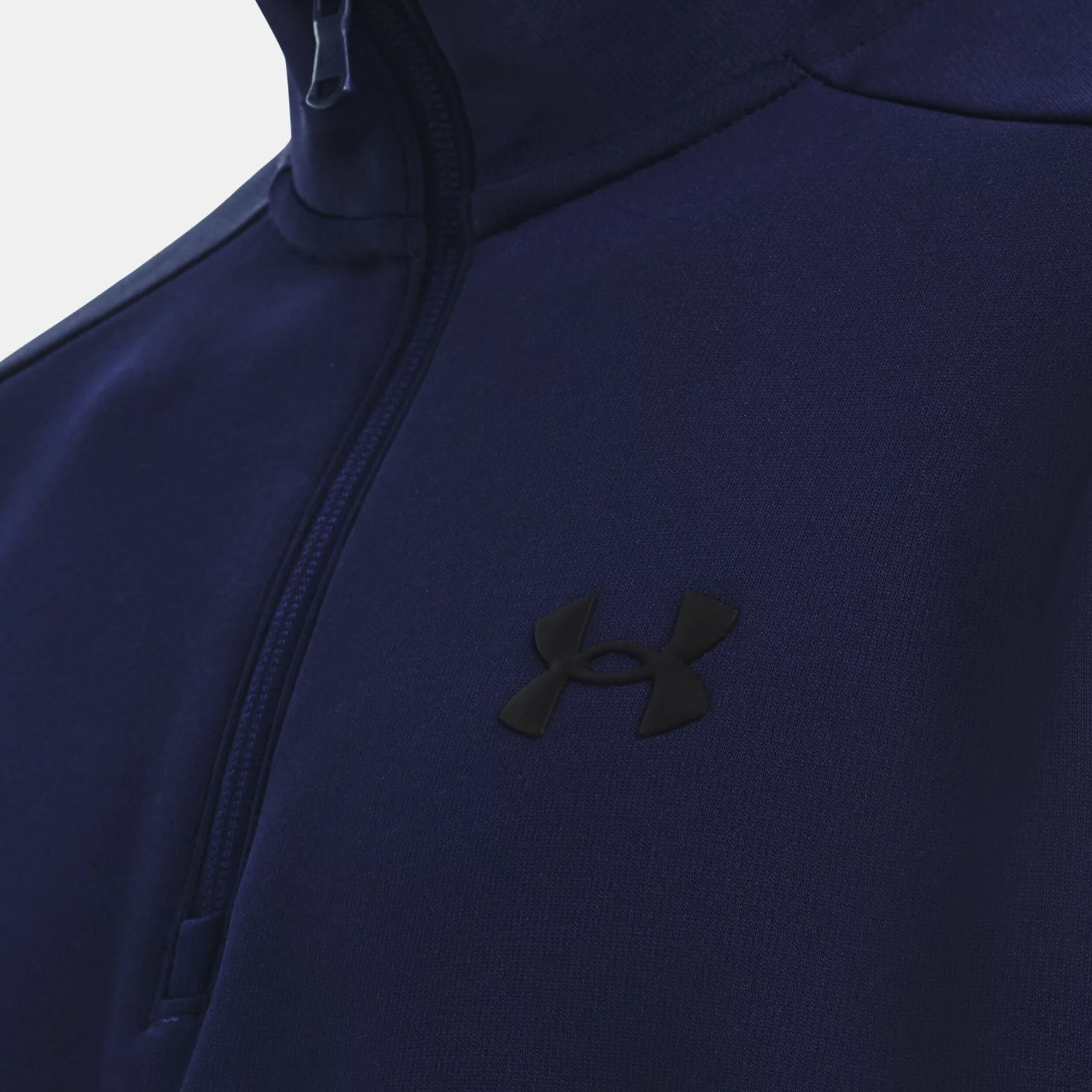 Under Armour Quarter Half-Zip Haut Manches Longues Hommes - Bleu Foncé