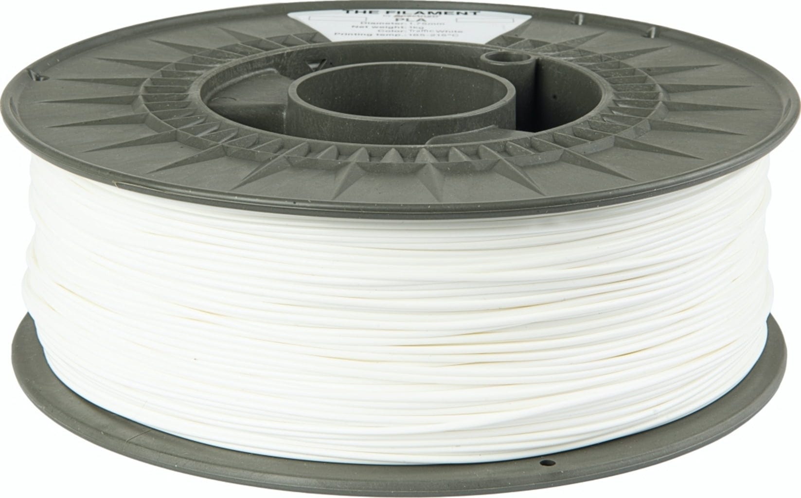 The Filament  PLA Traffic White, 1,75 mm / 3000 g    Zuverlässiges & kostengünstiges PLA in Traffic White