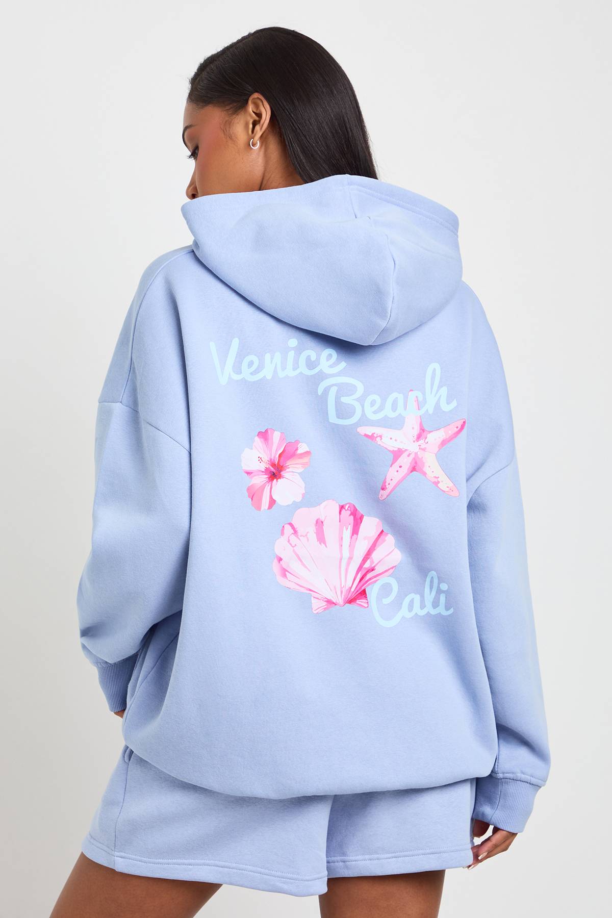 boohoo Sweat À Casynthétiqueche Oversize Imprimé Coquillages