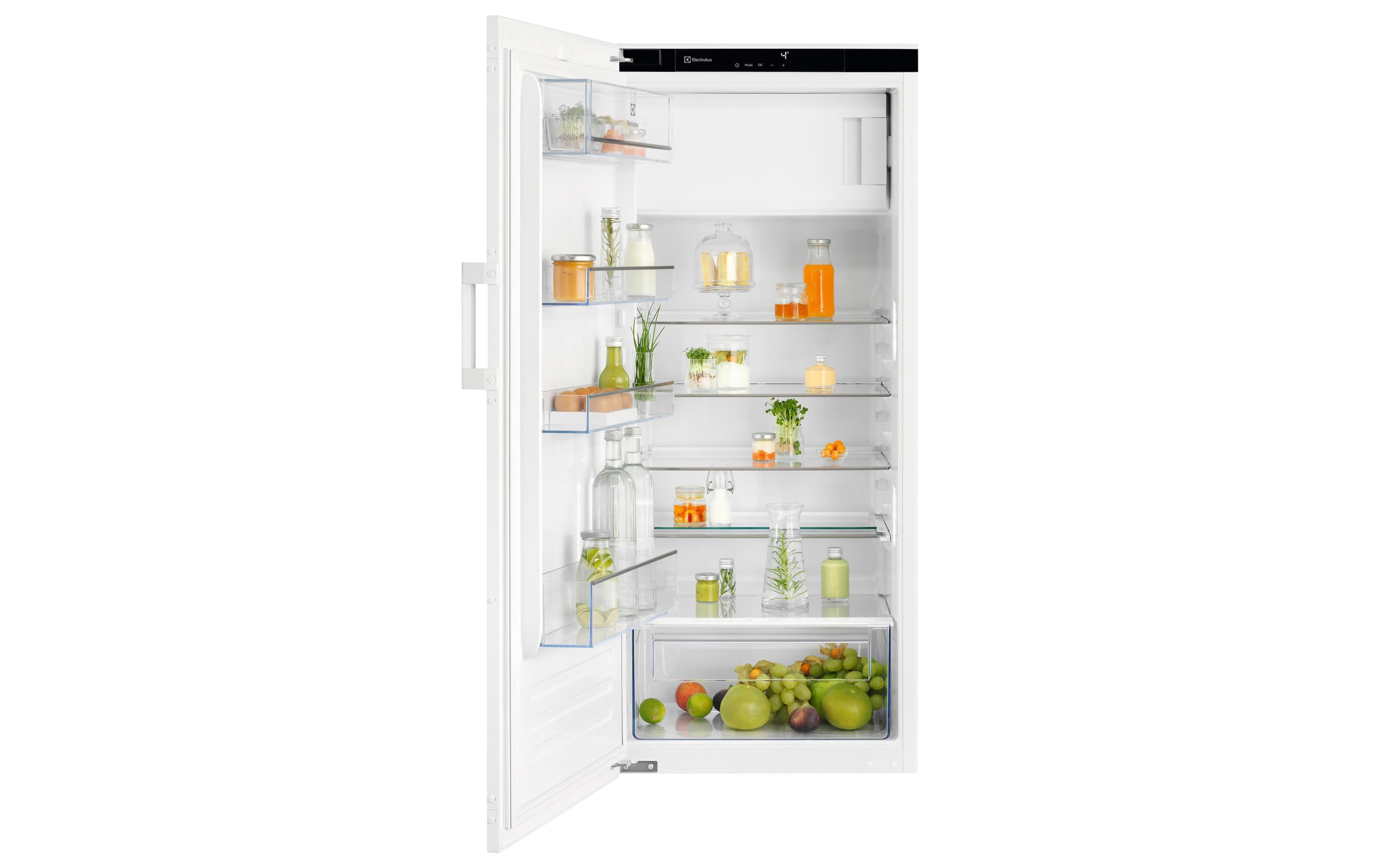 Einbaukühlschrank EK244SLWE Links/Wechselbar<br>Robuster Kühlschrank mit fortschrittlicher Kühltechnologie, grosszügigem Innenraum und hoher Energieeffizienz