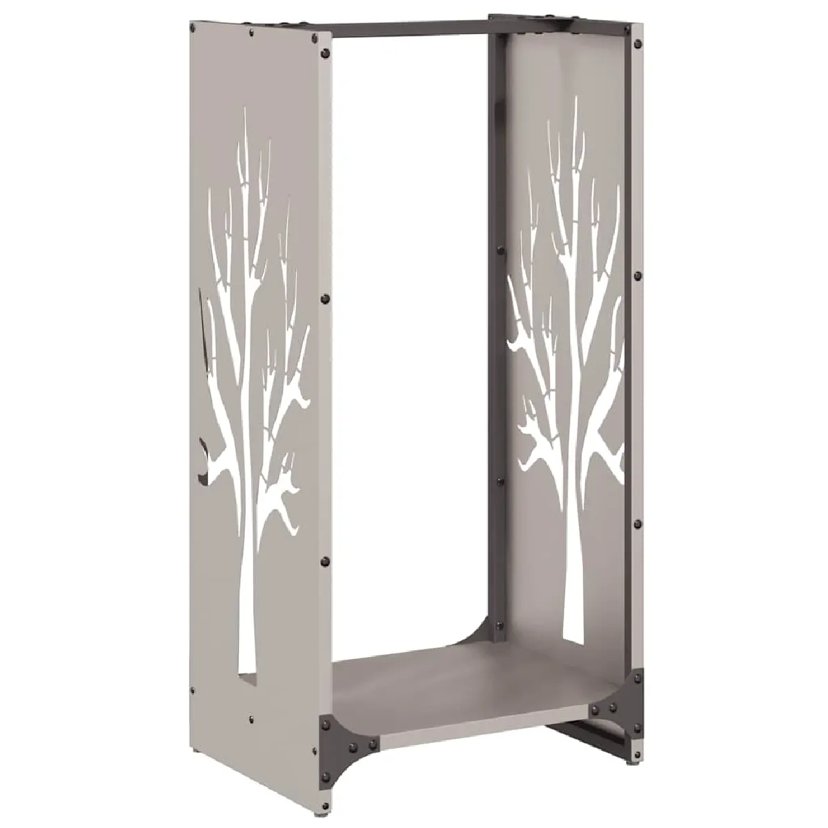 vidaXL Étagère à bois 40x30x80 cm acier résistant aux intempéries