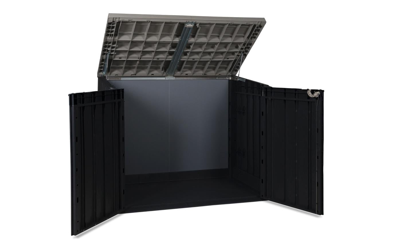 Gartenbox Stora way plus 2xl 2270 l Dunkelanthrazit/Warmgrau<br>Mehrzweck-Gartenhaus