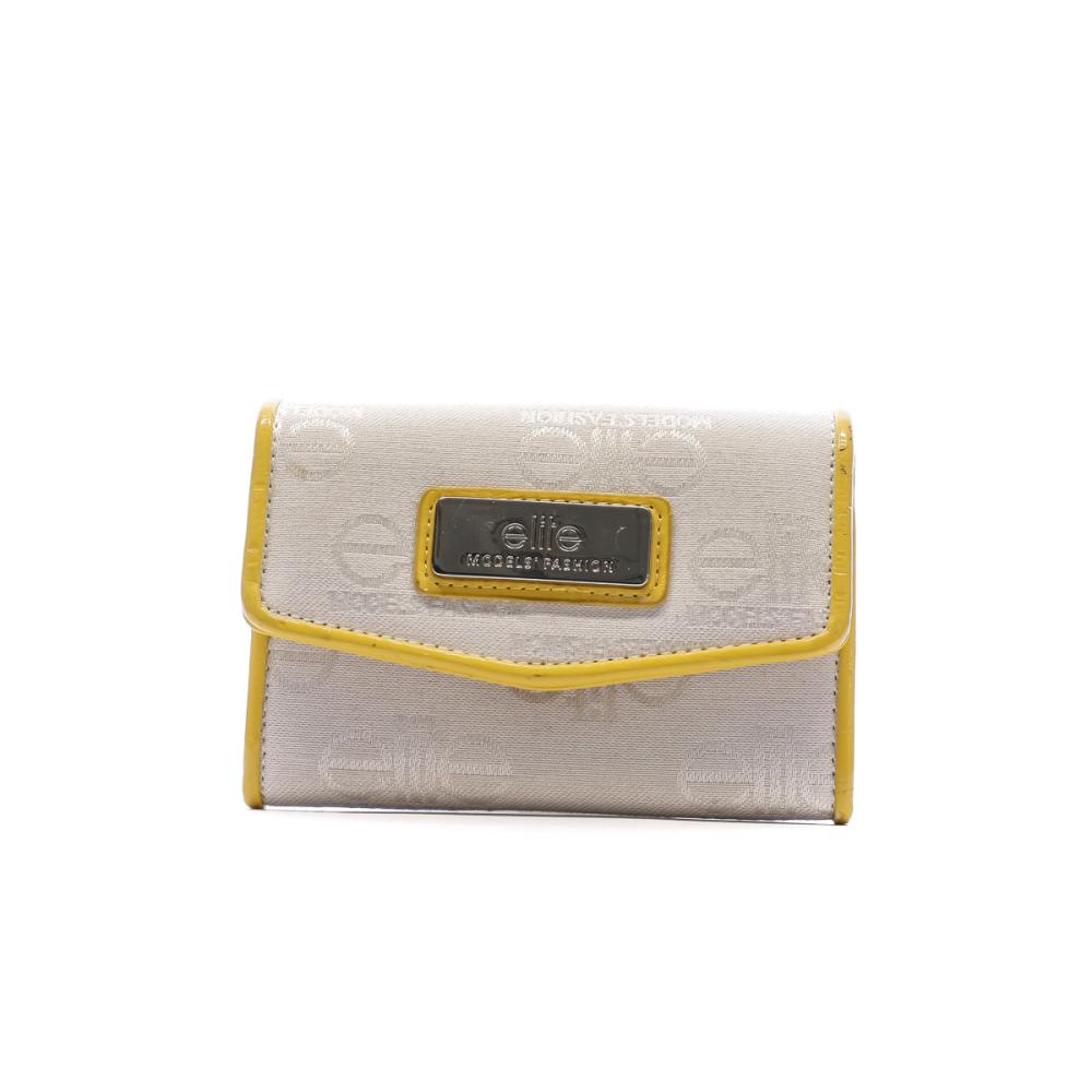 Elite Porte-monnaie Blanc/Jaune Femme Elite E9876