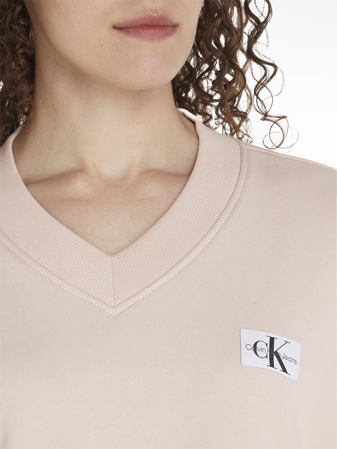 Calvin Klein WOVEN LABEL V-NECK Tf6