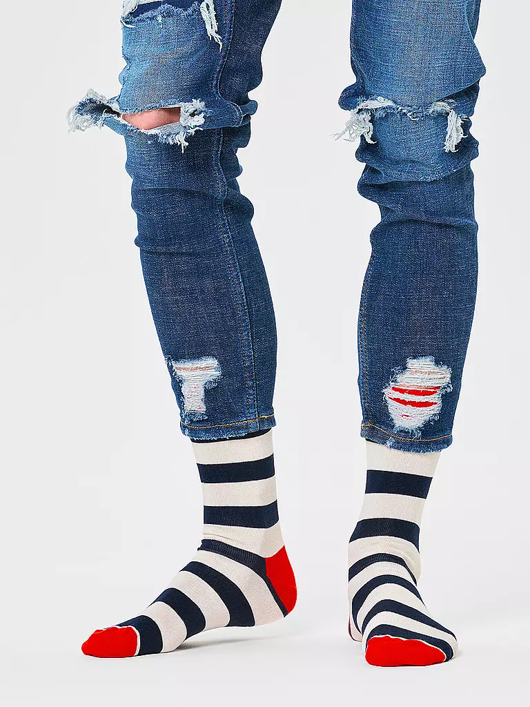 HAPPY SOCKS Herren Socken STRIPE red rot