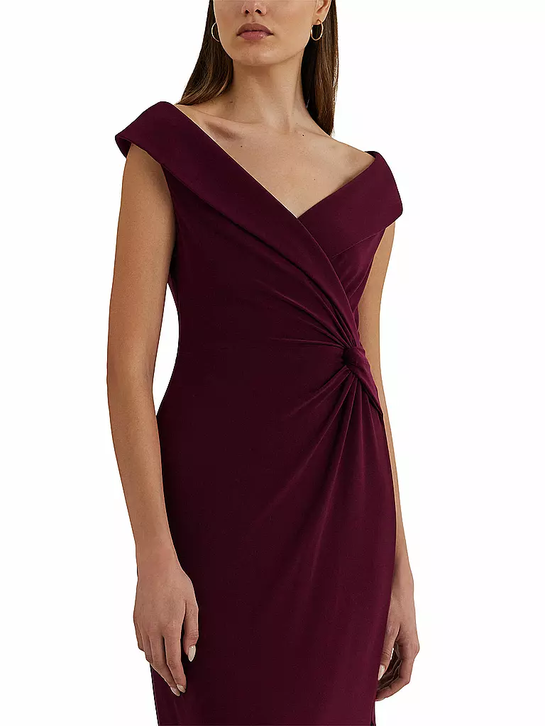 LAUREN RALPH LAUREN Abendkleid LEONIDAS dunkelrot