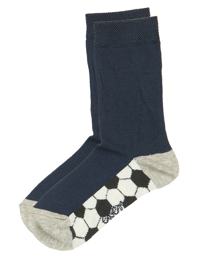Socken FUßBALL & RINGEL 6er-Pack in grau/navy