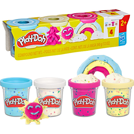 Play-Doh konfetti modellervoks 4 stk.