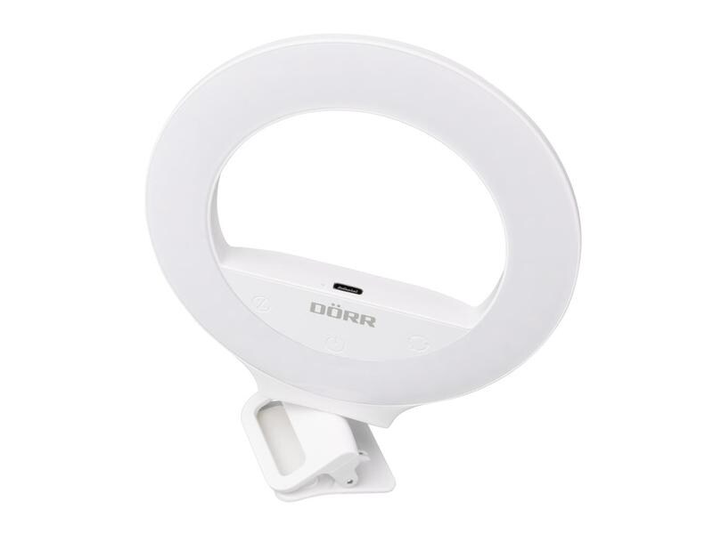 Dörr Ringlicht Business Selfie SLR-13 Extra grosse LED Selfie Ringleuchte ideal für Tablets und Notebooks