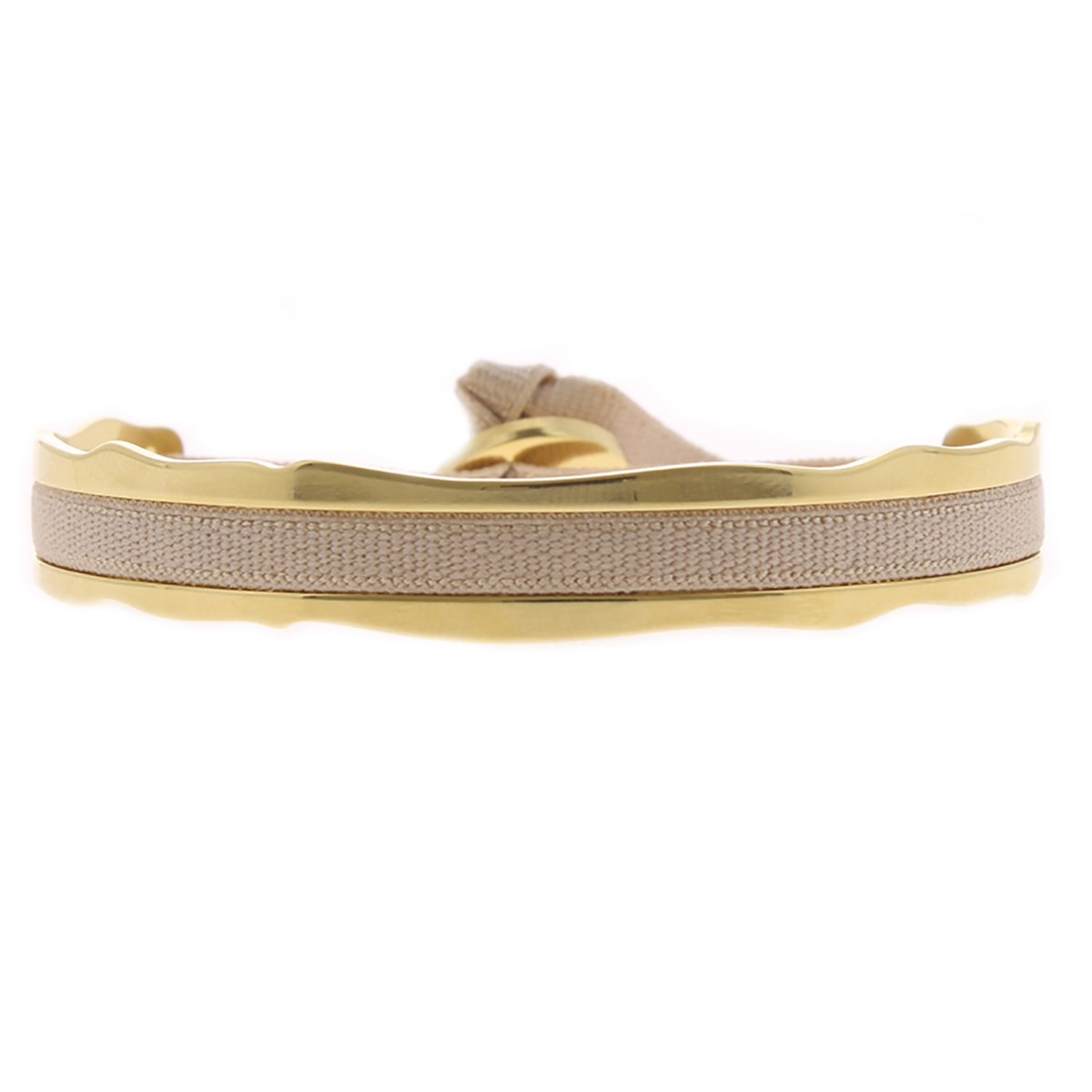 Jonc ruban Les Interchangeables 4mmaléatoire beige 163