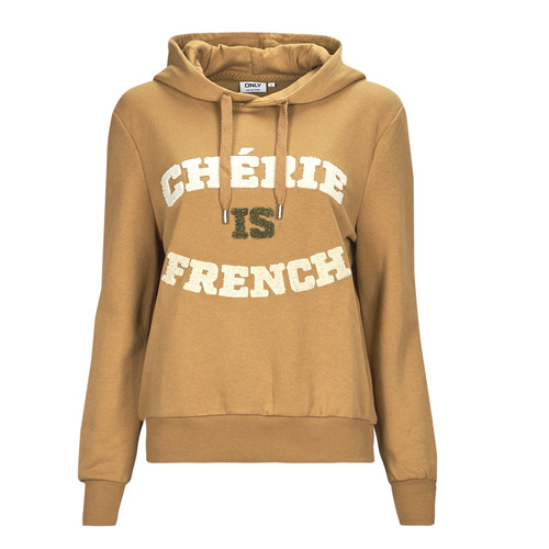 Only - ONLJENNI L/S FENCH HOOD CS SWT - Marron