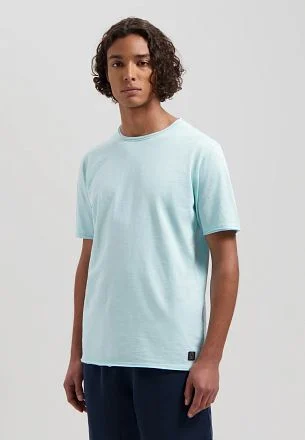 Dstrezzed Mc Queen T-shirt Melange Lichtblauw 202274-SS24-619 kopen
