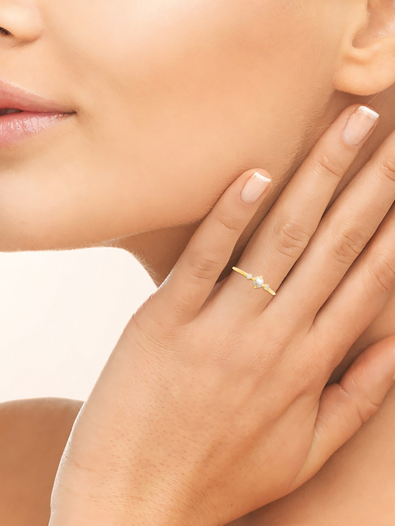 Bague perle de culture
