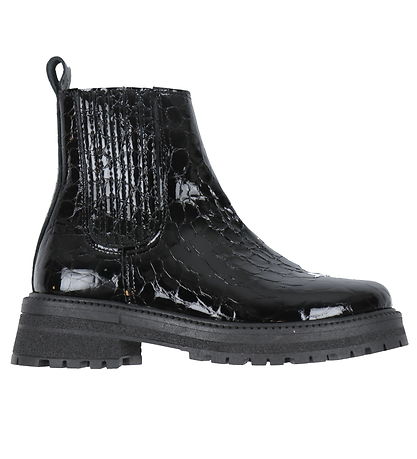 Angulus Støvler - Chunky Chelsea - Croco/Black