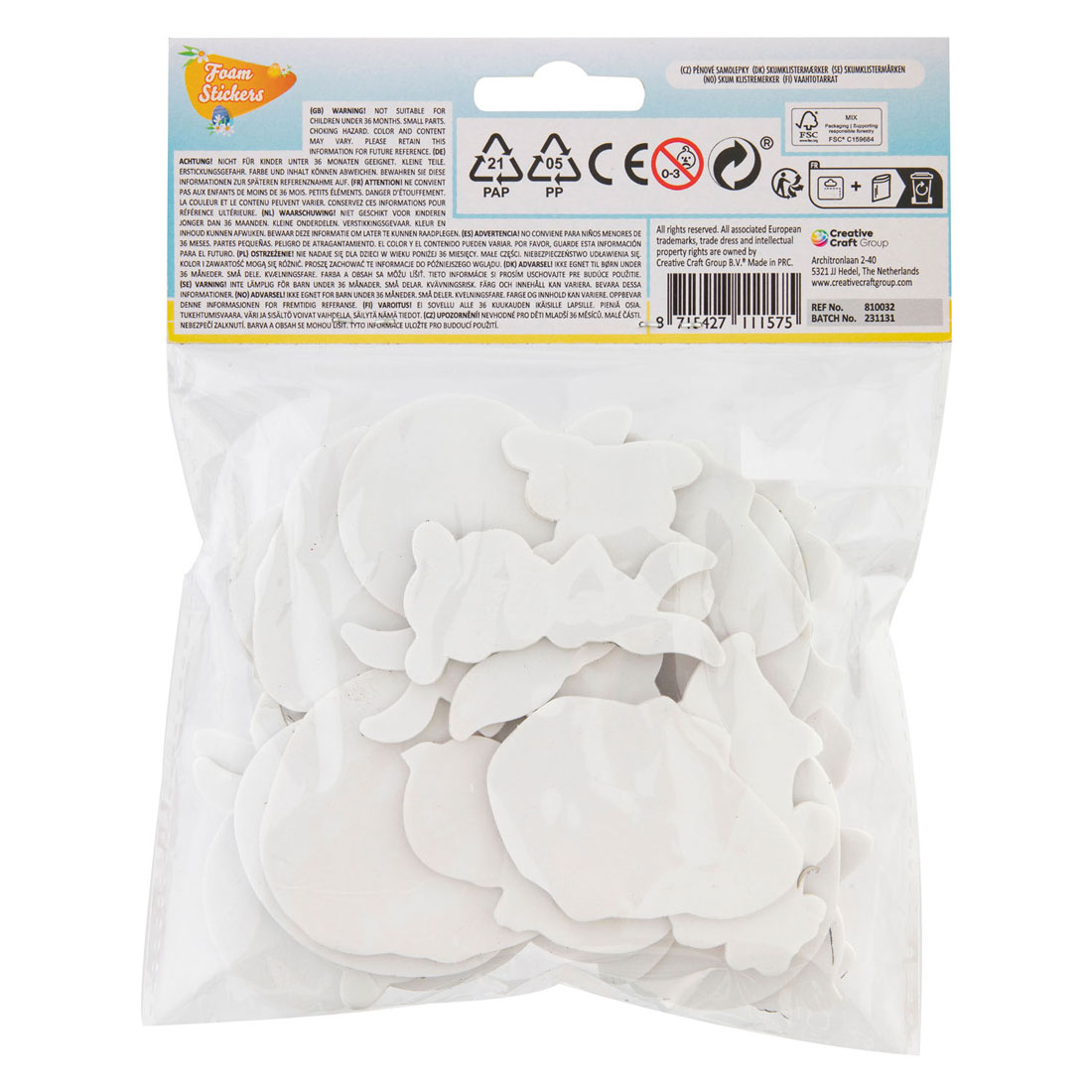 Foamstickers Pasen, 30st.