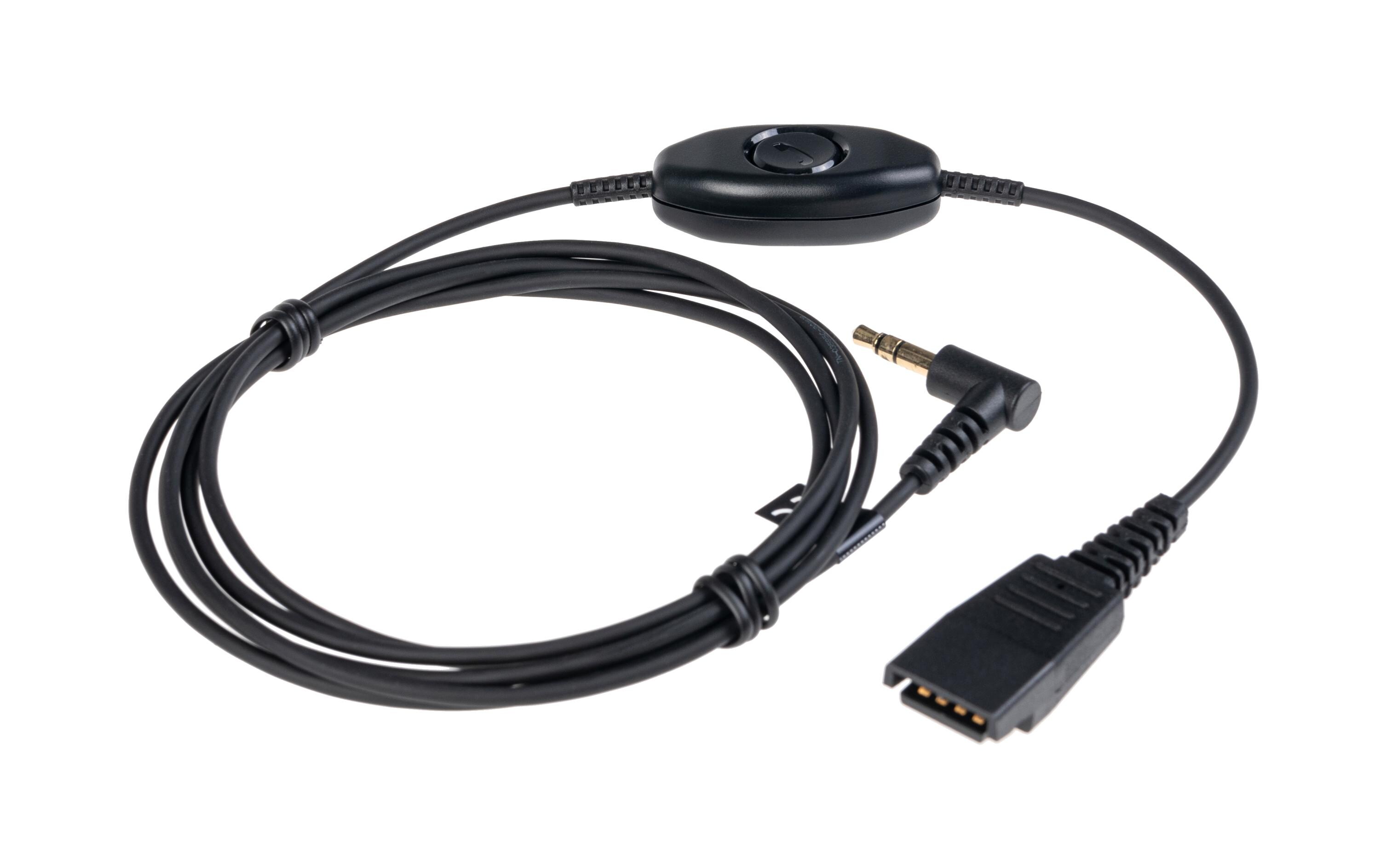 Anschlusskabel für Alcatel 3.5 mm Klinke - QD 1.5 mJabra-Schnellkupplungskabel (QD) auf 3.5 mm Klinke für Alcatel