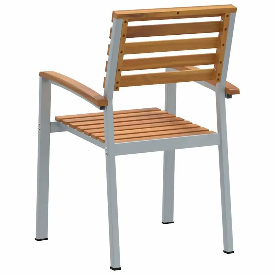 vidaXL - Tuinstoel - Bruin - Massief acaciahout - 56 x 57 x 87cm