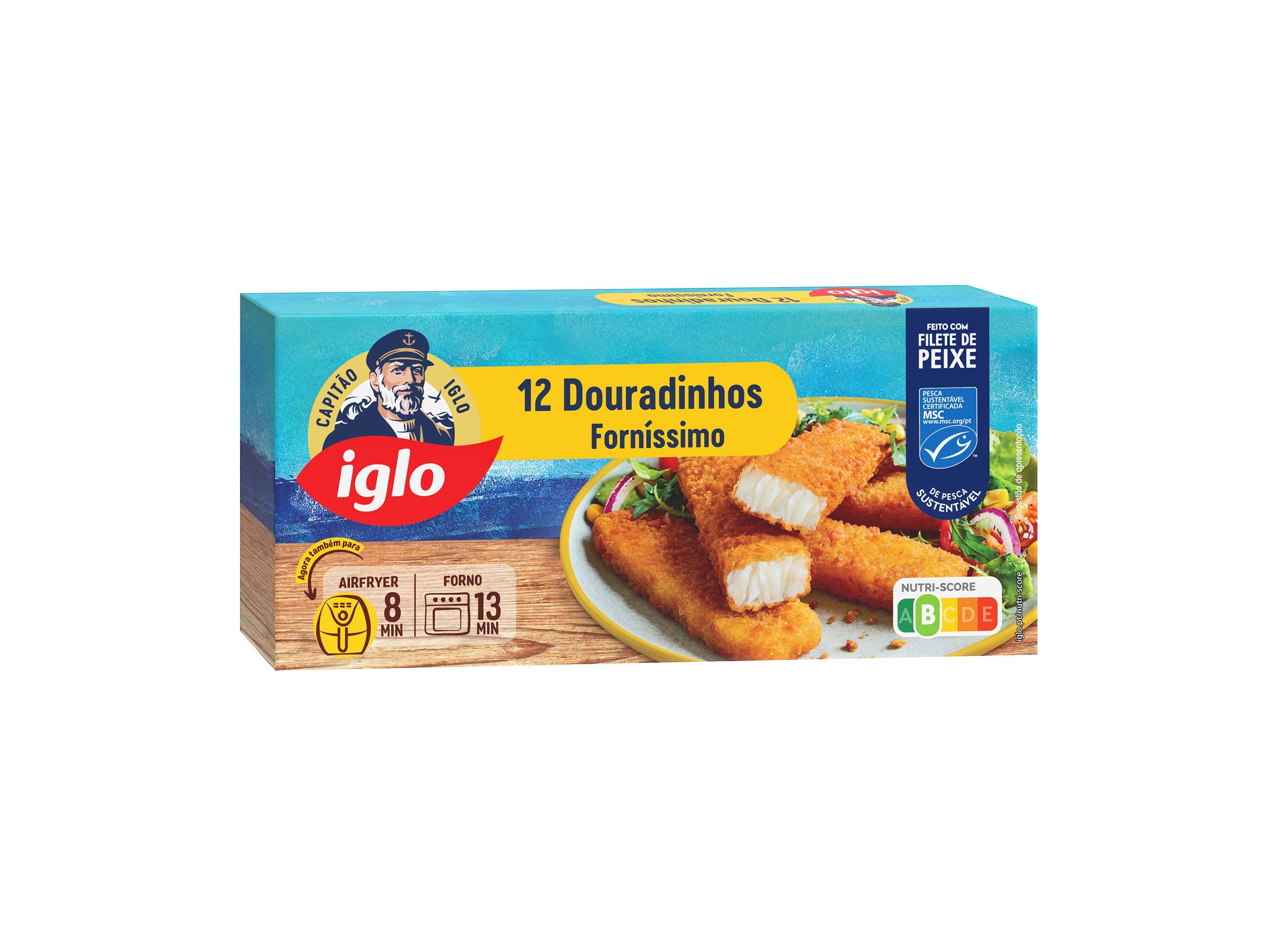 DOURADINHOS IGLO PESCADA FORNÍSSIMO 12UN 300G
