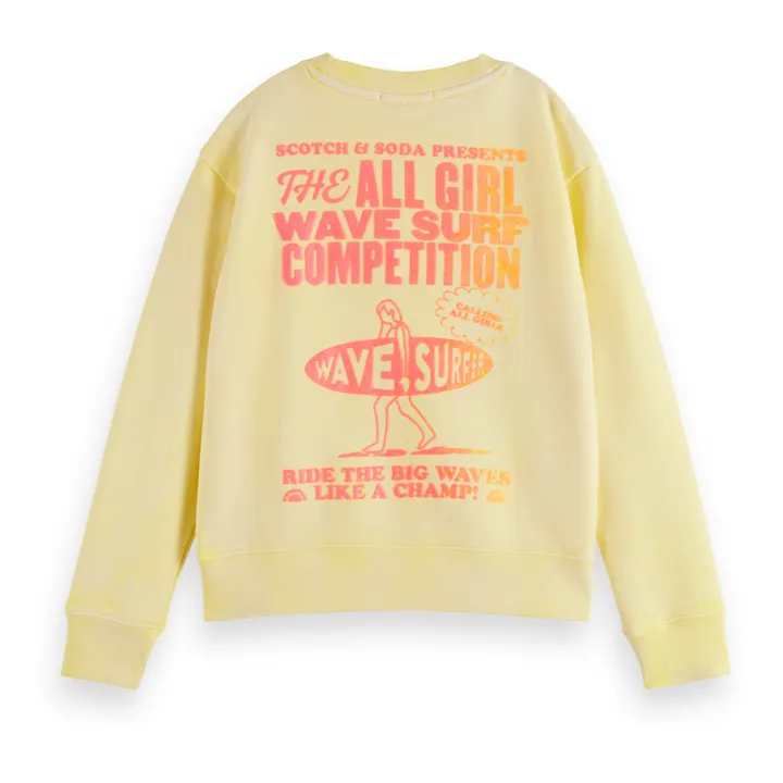 Scotch & Soda Sweat Surfer | Jaune pâle