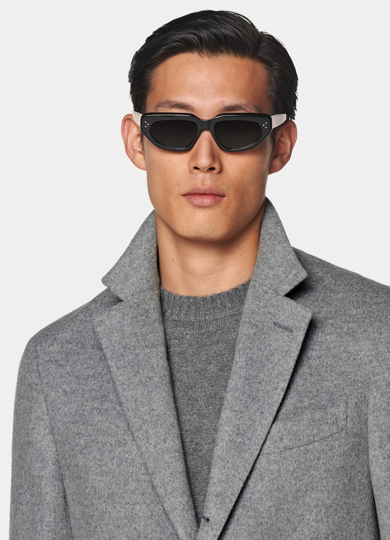 Manteau gris clair
