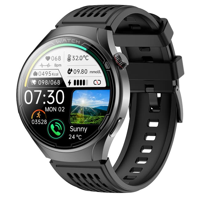 Smartwatch med søvnhjælp og massage Sort