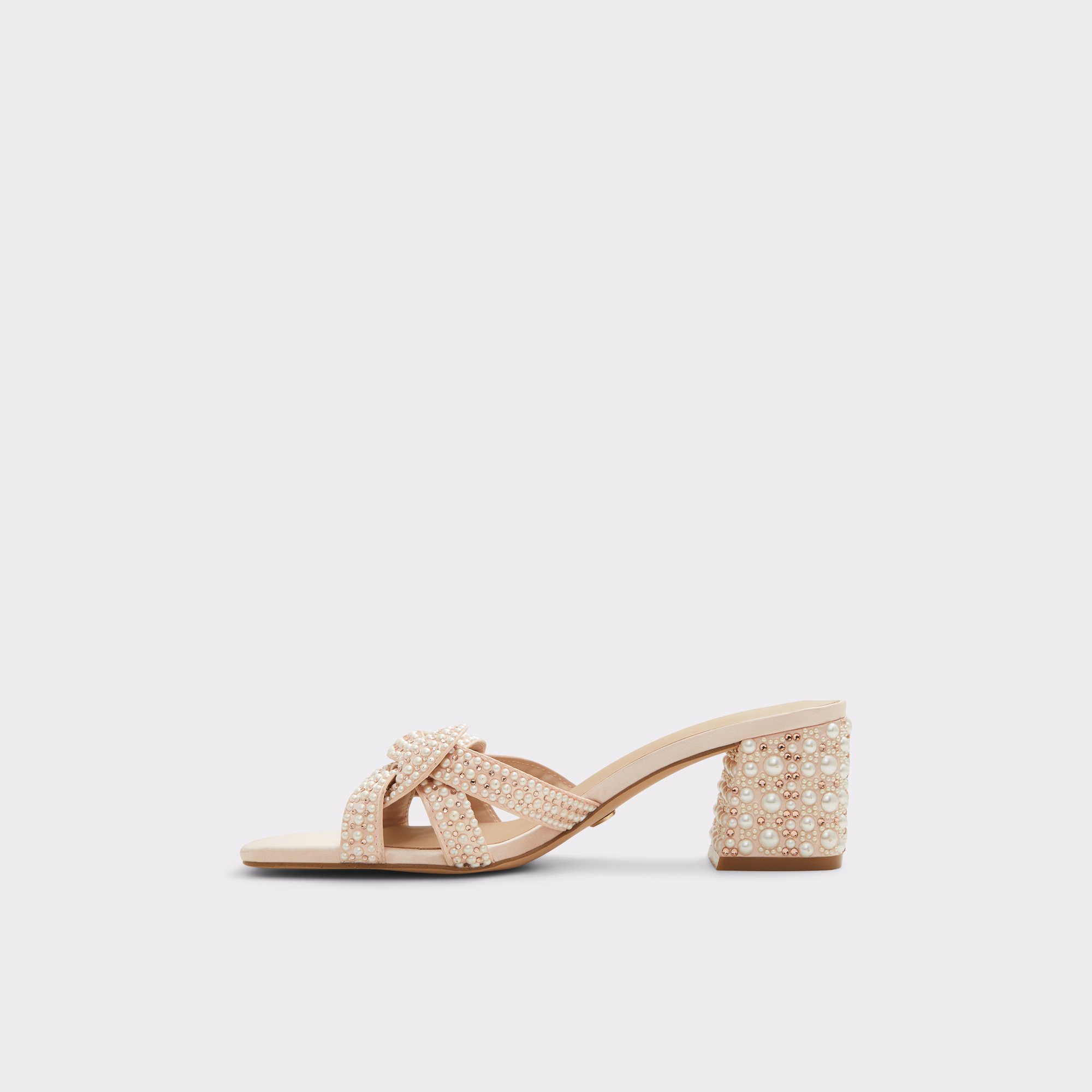 Grandly Light Pink Women Mule Shoes