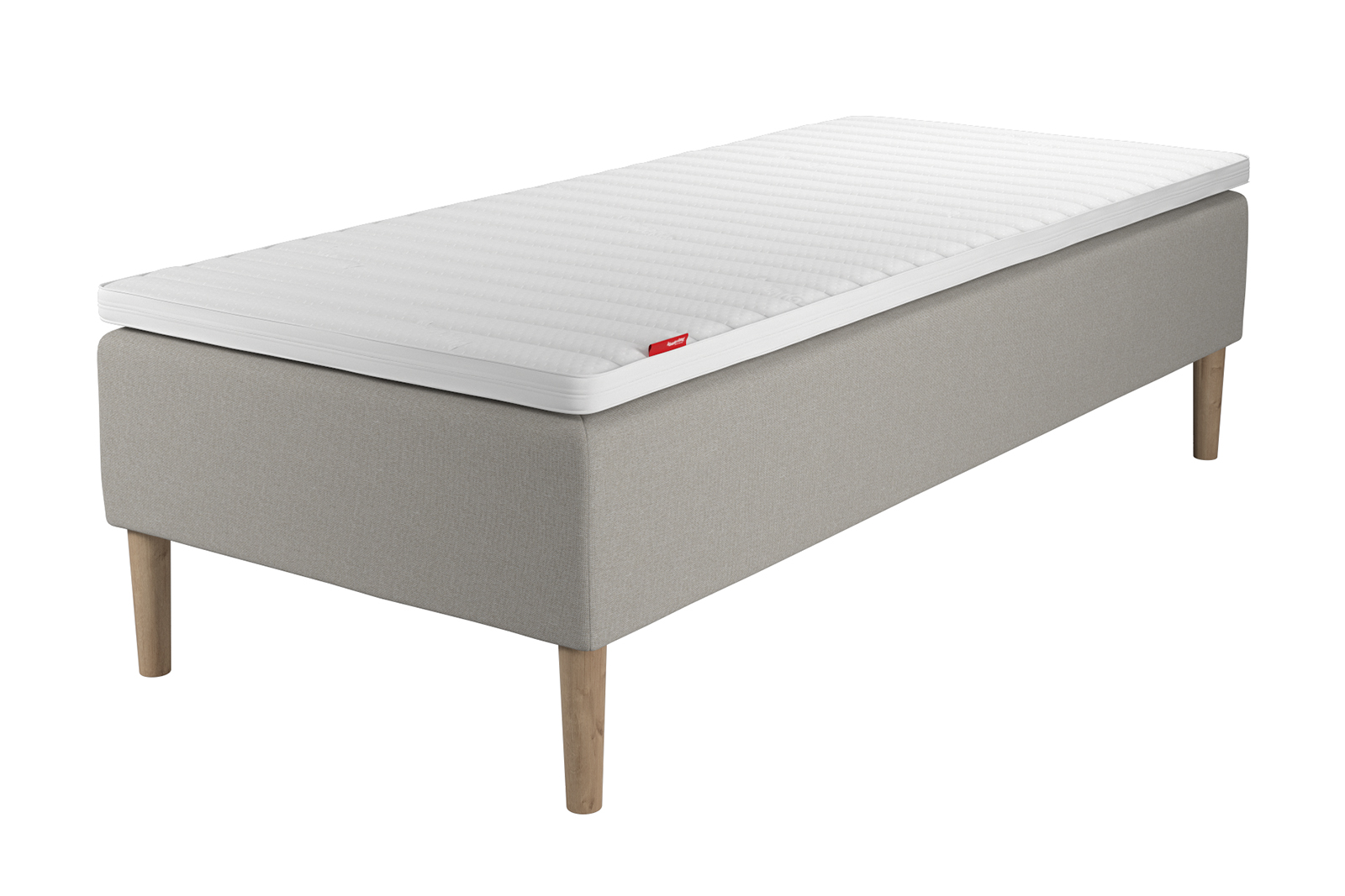 SL4 rammemadrass 75x200 cm i tekstil Rice 24 med medium komfort. Uten overmadrass og ben.