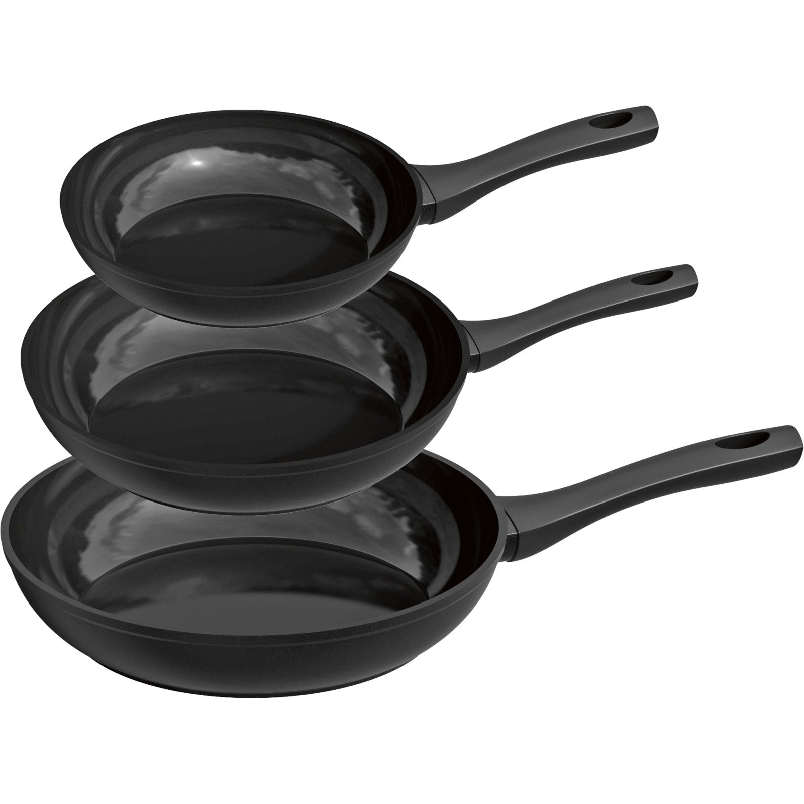 Pfannen-Set Nora schwarz 3-teilig