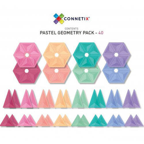 Connetix - geometry - pastel - 40st