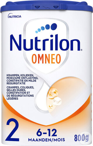 Nutrilon Omneo 2 Lait Bébé Constipation/Coliques/Crampes 6-12 Mois Lait En Poudre Boite 800g