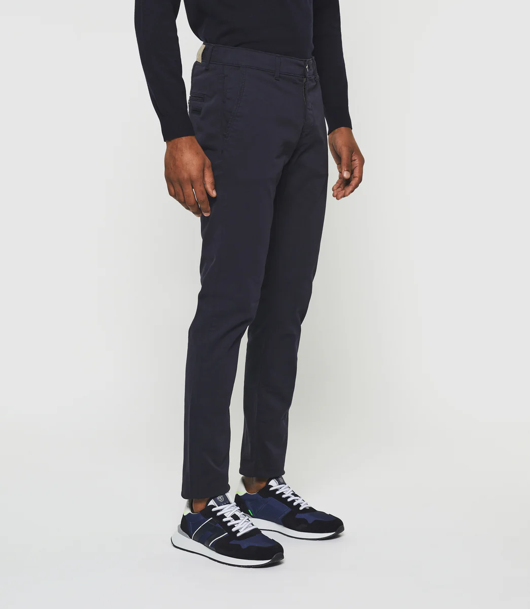 Pantalon slack slim marine 