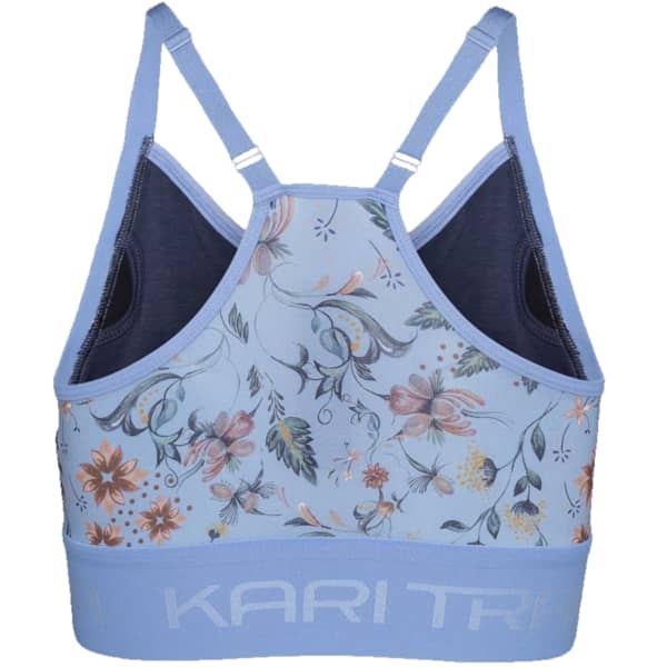 Brassière running KARI TRAA FROYA PRINTED PASTEL LIGHT BLUE