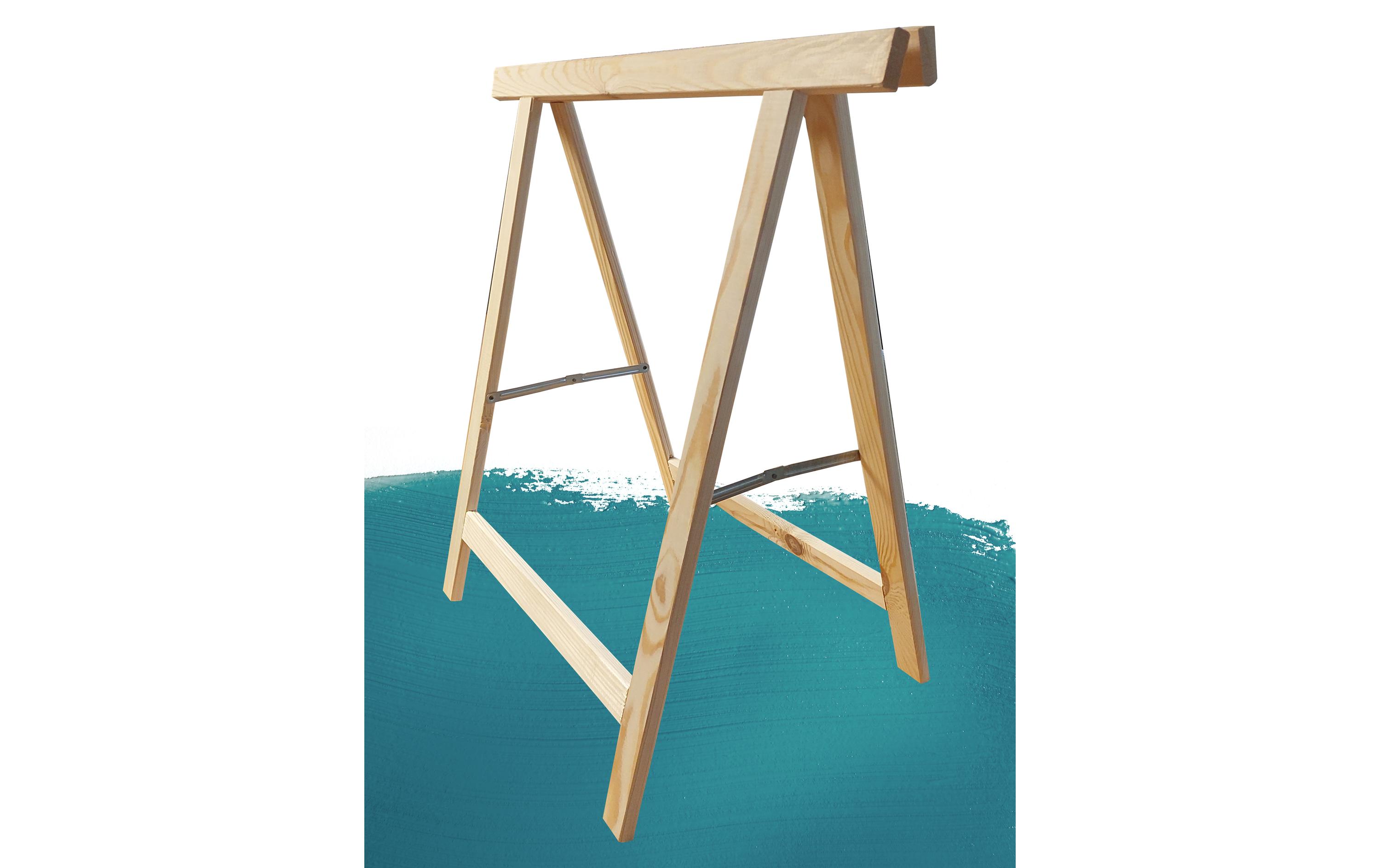 Bockleiter aus Fichte 75 x 75 cm, NaturfarbenArbeitsbock