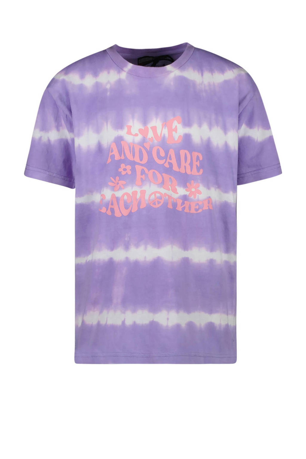 Cars tie-dye T-shirt ALVYNIA lila/wit/roze