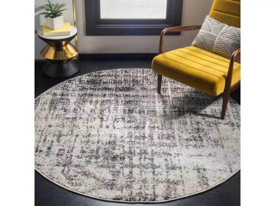 Tapis Silver & Black 122 X 122 cm - Brianna