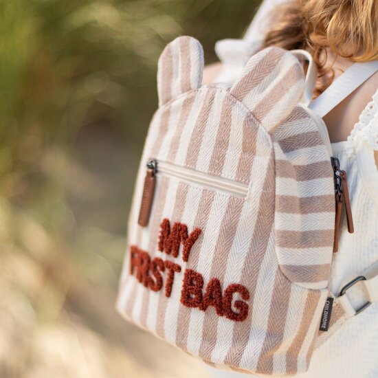 Sac à dos My First Bag   Rayures Terra        de               Childhome