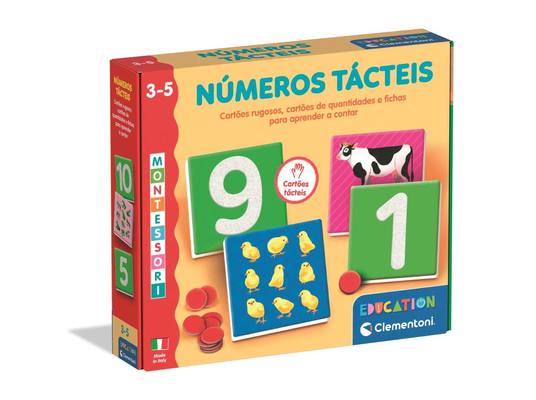 NÚMEROS TÁCTEIS CLEMENTONI MONTESSORI